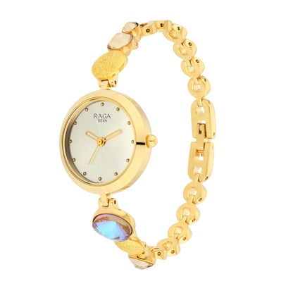 Titan Raga Moments Of Joy Mother of Pearl Dial Women Watch With Metal Strap-PEROZ Accessories