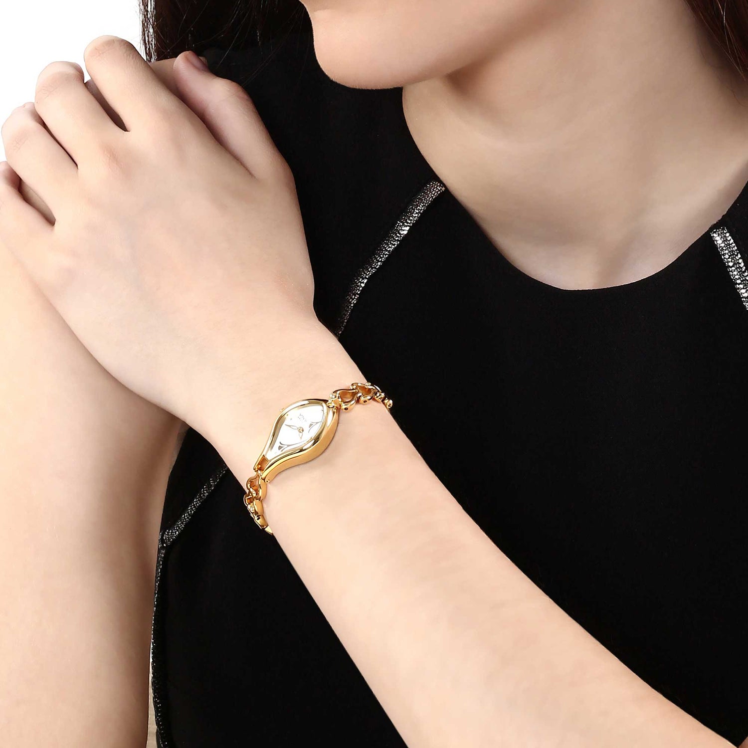 Titan Raga Silver Dial Women Watch With Metal Strap-PEROZ Accessories