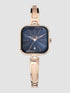 Titan Raga Viva Blue Dial With Rose Gold Metal Strap Watch for Women-PEROZ Accessories