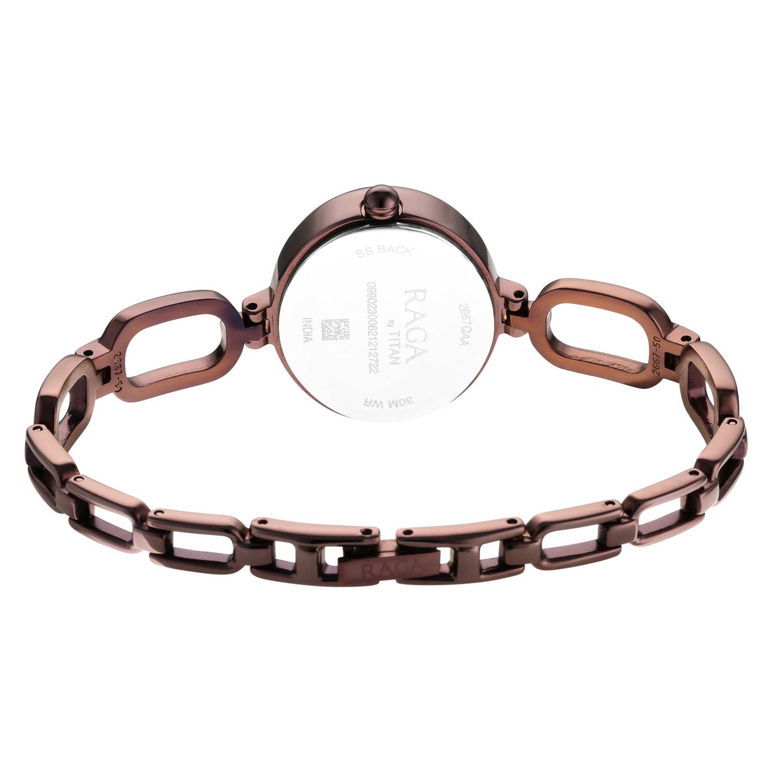 Titan Raga Viva Brown Dial Analogue Metal Strap Watch for Women-PEROZ Accessories