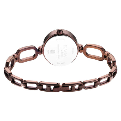 Titan Raga Viva Brown Dial Analogue Metal Strap Watch for Women-PEROZ Accessories
