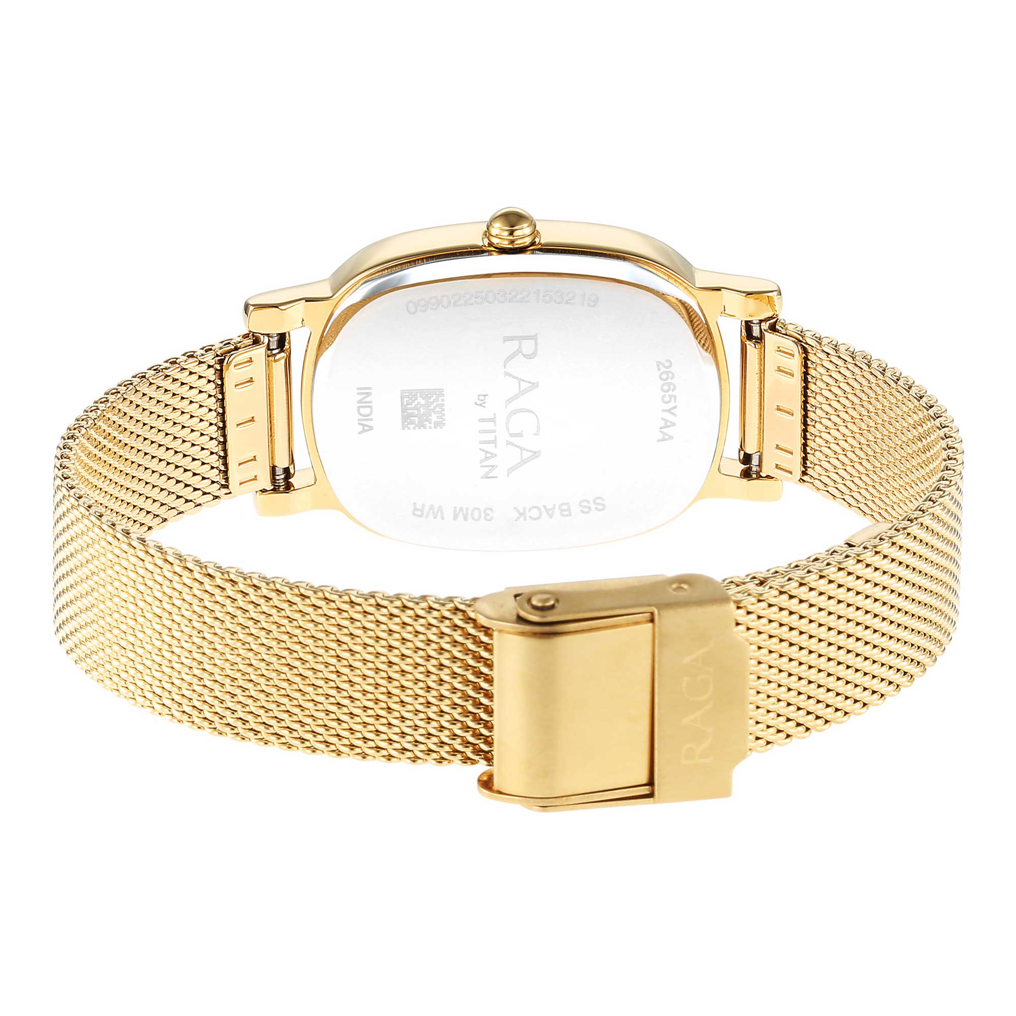 Titan Raga Viva Champagne Dial Analogue Stainless Steel Strap watch for Women-PEROZ Accessories