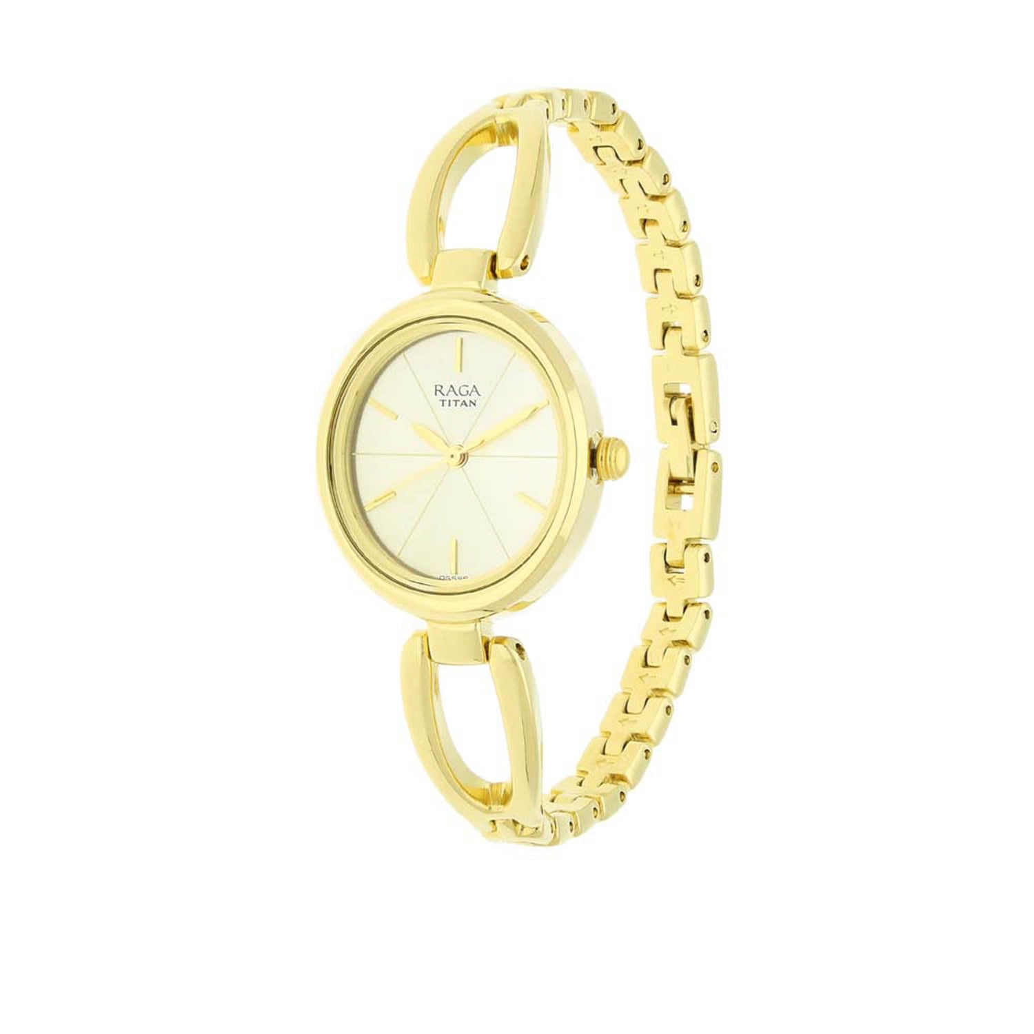 Titan Raga Viva Champagne Dial Women Watch With Metal Strap-PEROZ Accessories