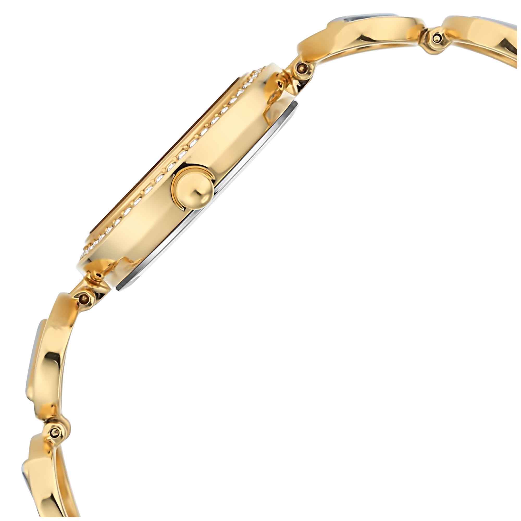 Titan Raga Viva Golden Dial Women Watch With Metal Strap-PEROZ Accessories