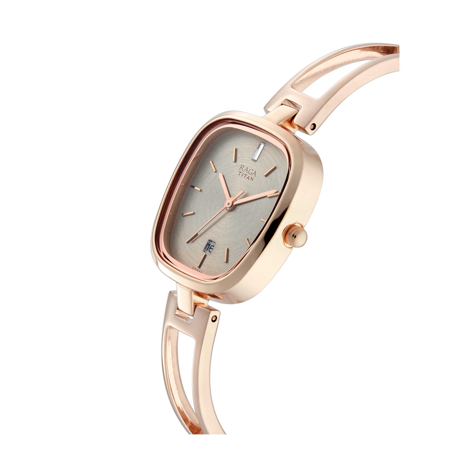 Titan Raga Viva Grey Dial Analogue Rose Gold Metal Strap watch for Women-PEROZ Accessories
