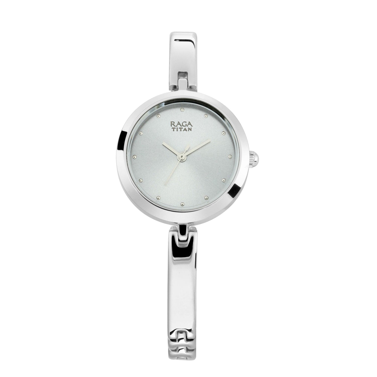Titan Raga Viva Grey Dial Women Watch With Metal Strap-PEROZ Accessories