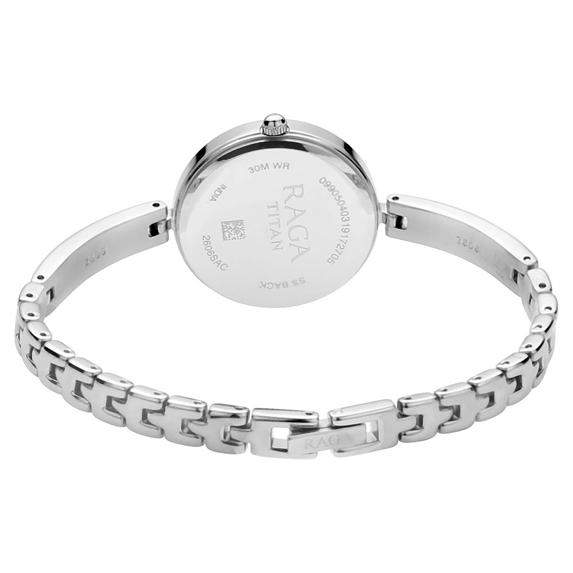 Titan Raga Viva Grey Dial Women Watch With Metal Strap-PEROZ Accessories