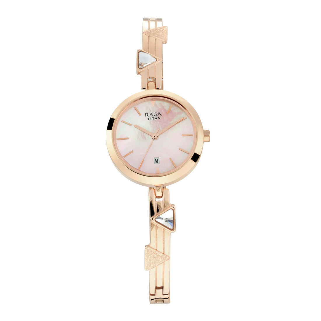 Titan Raga Viva Mother of Pearl Dial Women Watch With Metal Strap-PEROZ Accessories