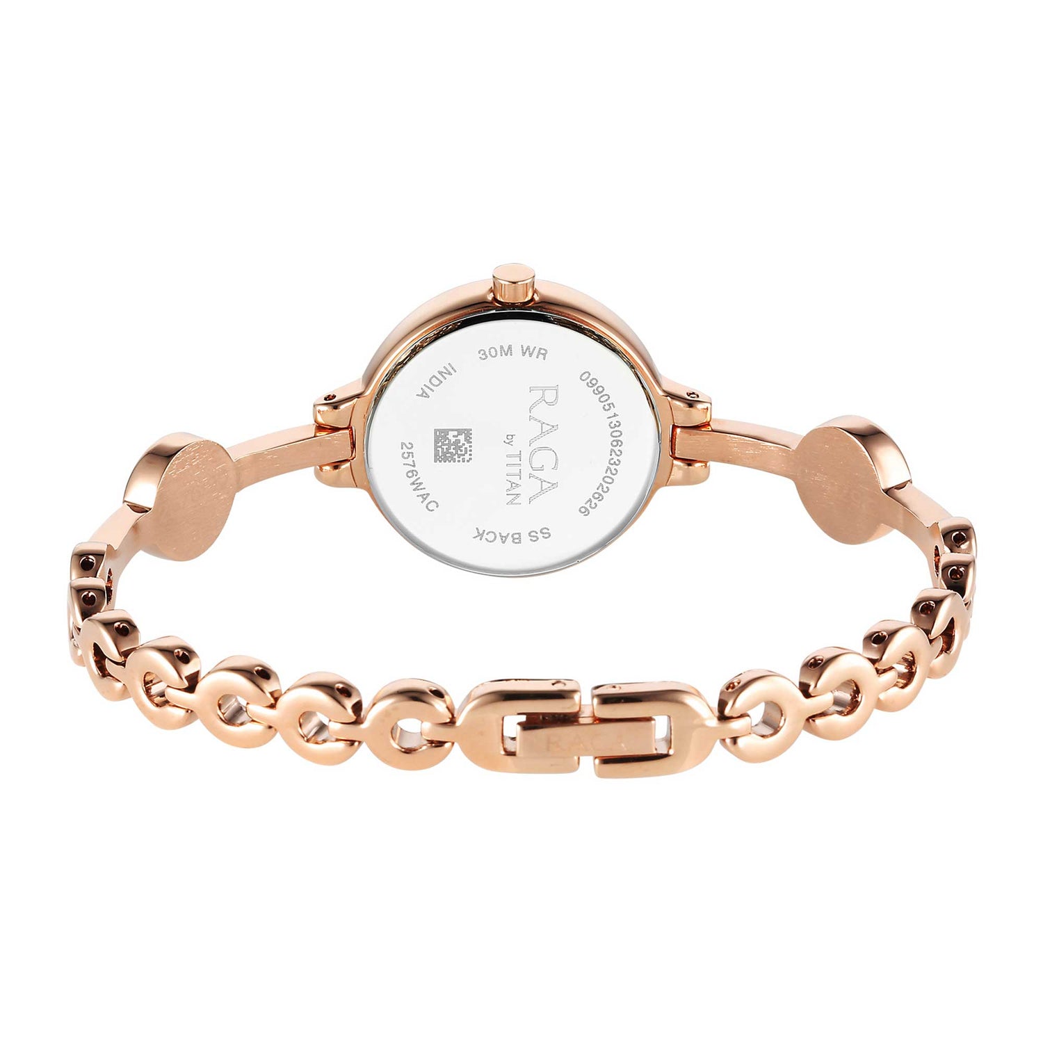 Titan Raga Viva Quartz Analogue Rose Gold Dial Metal Strap Watch for Women-PEROZ Accessories