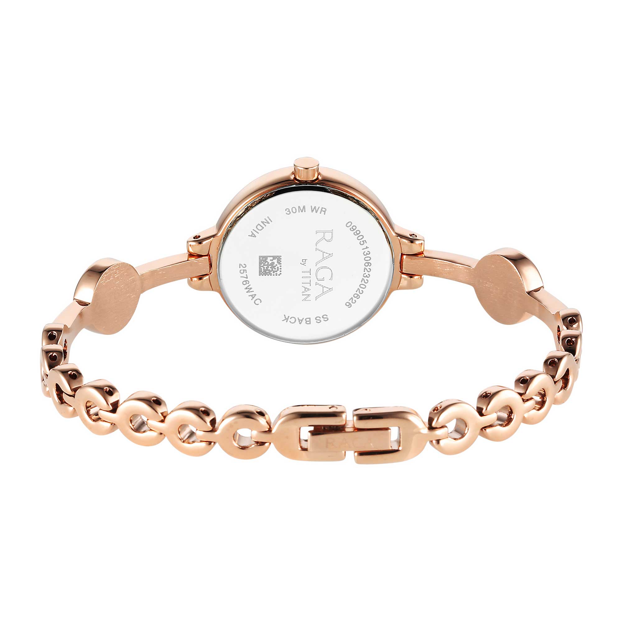 Titan Raga Viva Quartz Analogue Rose Gold Dial Metal Strap Watch for Women-PEROZ Accessories