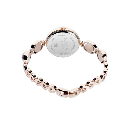 Titan Raga Viva Rose Gold Dial Analogue with Date Metal Strap watch for Women-PEROZ Accessories