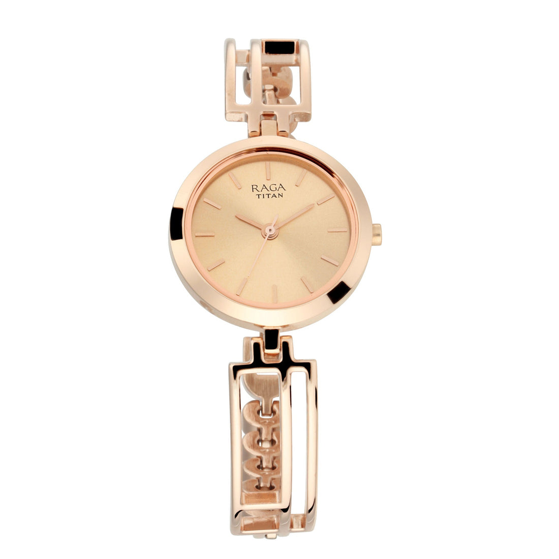Titan Raga Viva Rose Gold Metal Analogue Strap Watch for Women-PEROZ Accessories