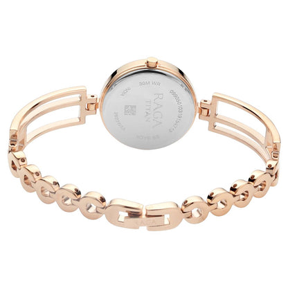 Titan Raga Viva Rose Gold Metal Analogue Strap Watch for Women-PEROZ Accessories