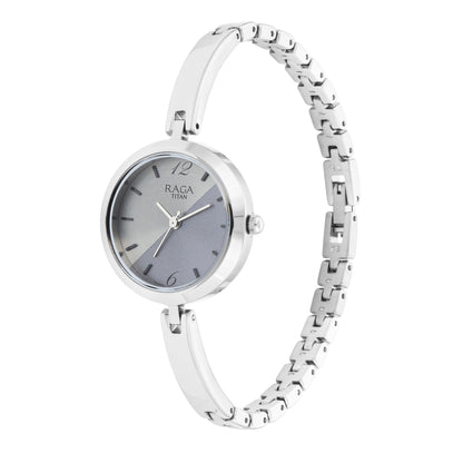 Titan Raga Viva Silver Dial Women Watch With Metal Strap-PEROZ Accessories