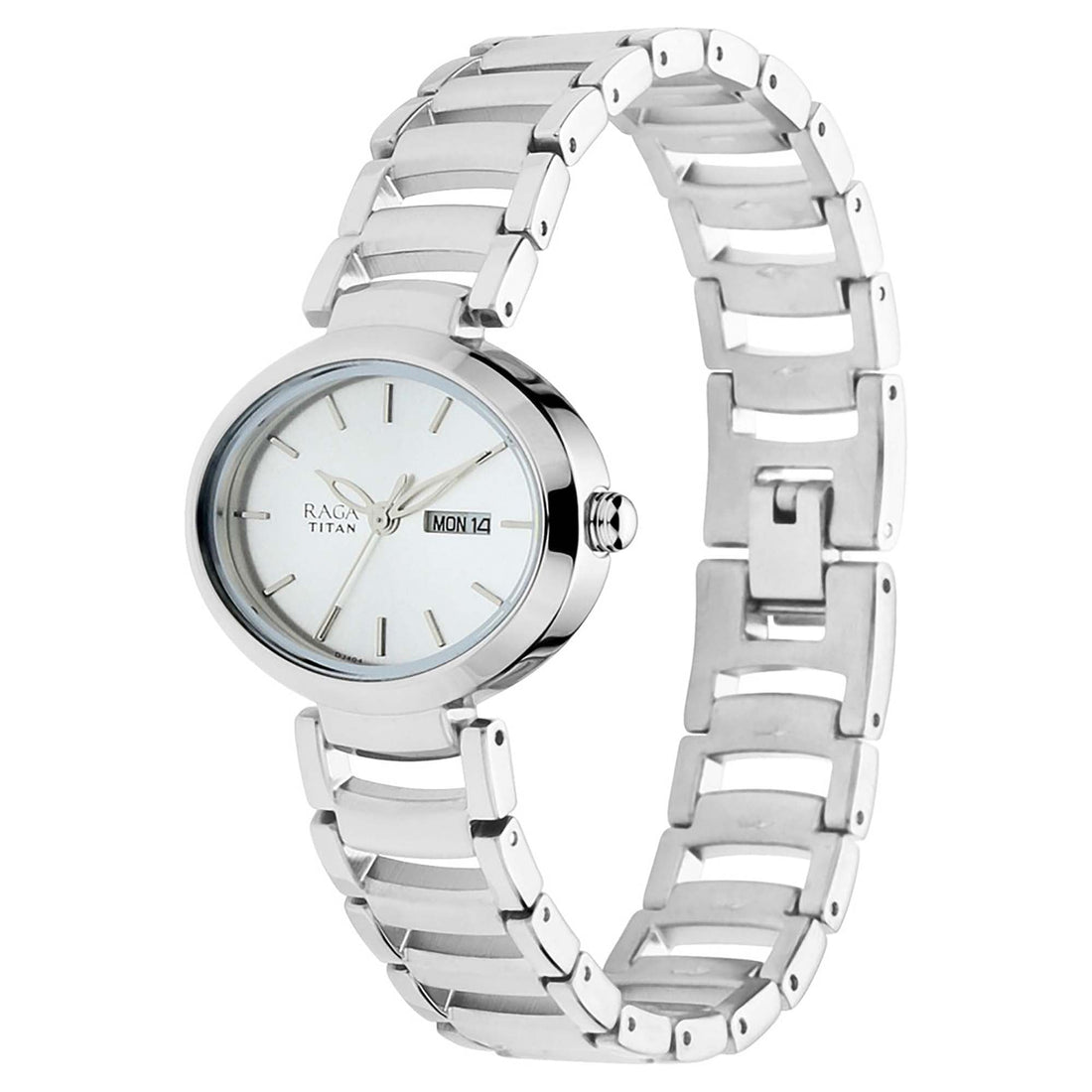 Titan Raga Viva Silver Metal Analogue Strap Watch for Women-PEROZ Accessories