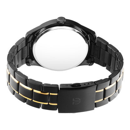 Titan Regalia Opulent Quartz Analogue with Day and Date Black Dial Two Toned Stainless Steel Strap Watch for Men-PEROZ Accessories