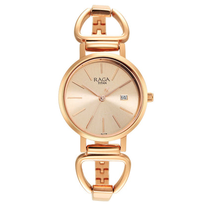 Titan Silver Dial Quartz Analogue with Date Watch for Women-PEROZ Accessories