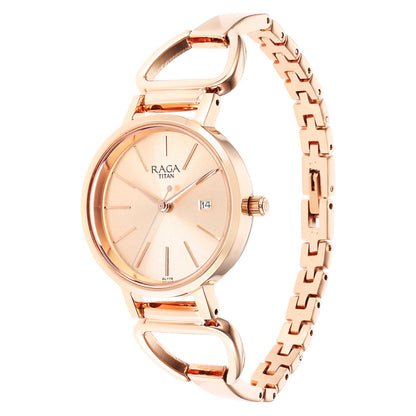 Titan Silver Dial Quartz Analogue with Date Watch for Women-PEROZ Accessories