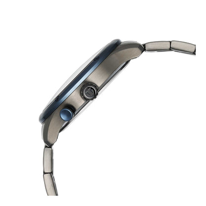 Titan Stellar Quartz Multifunction Blue Dial Stainless Steel Strap Watch for Men-PEROZ Accessories