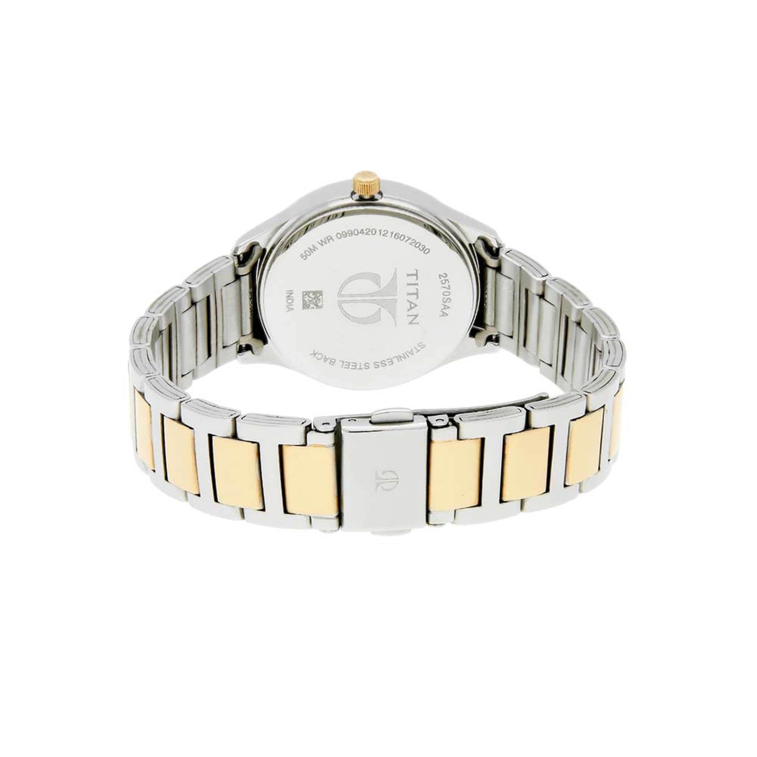 Titan Workwear Pink Dial Analog with Day and Date Stainless Steel Strap Watch for Women-PEROZ Accessories