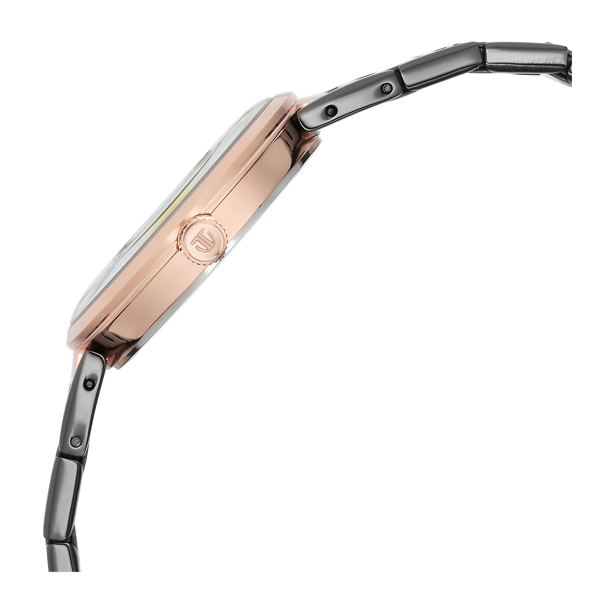 Titan Workwear Quartz Analog Anthracite Dial Stainless Steel Strap Watch for Women-PEROZ Accessories