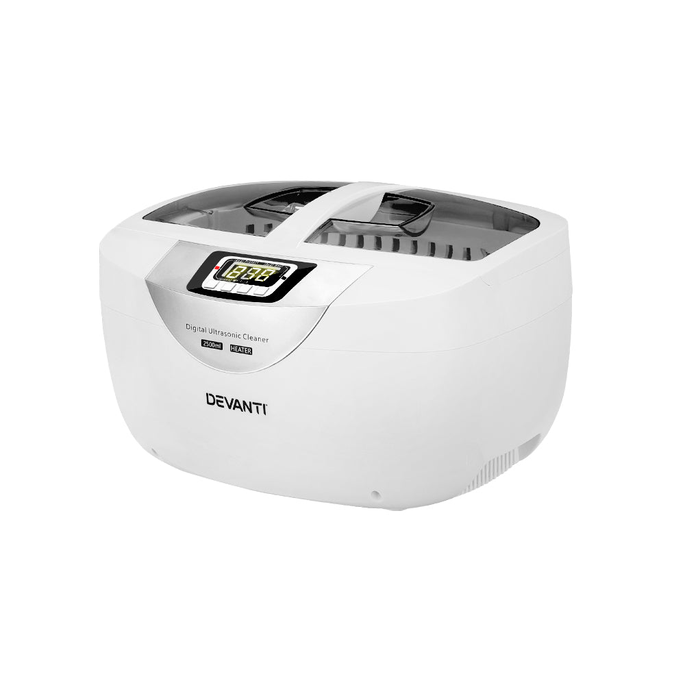 Devanti 2500ml Ultrasonic Cleaner Heater Jewellery Glasses Cleaning Machine 70W-Appliances &gt; Appliances Others-PEROZ Accessories