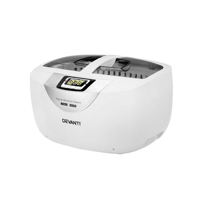 Devanti 2500ml Ultrasonic Cleaner Heater Jewellery Glasses Cleaning Machine 70W-Appliances &gt; Appliances Others-PEROZ Accessories