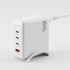 Devanti USB C Charger 100W Fast Charger 4 Port GaN Desktop Station White-Electronics > Battery Chargers & Power > Power Banks & Chargers-PEROZ Accessories