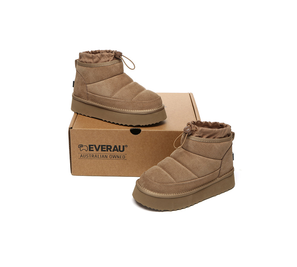 UGG EVERAU® UGG Boots Women Sheepskin Wool Drawstring Platform Picken-PEROZ Accessories