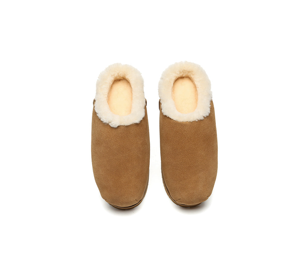 UGG EVERAU® UGG Slippers Sheepskin Wool Chunky Ankle Euro Loaf Pablo-PEROZ Accessories