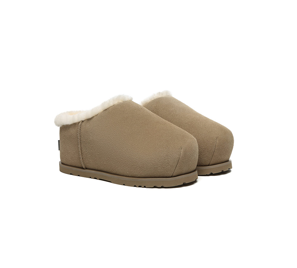 UGG EVERAU® UGG Slippers Sheepskin Wool Chunky Ankle Euro Loaf Pablo-PEROZ Accessories
