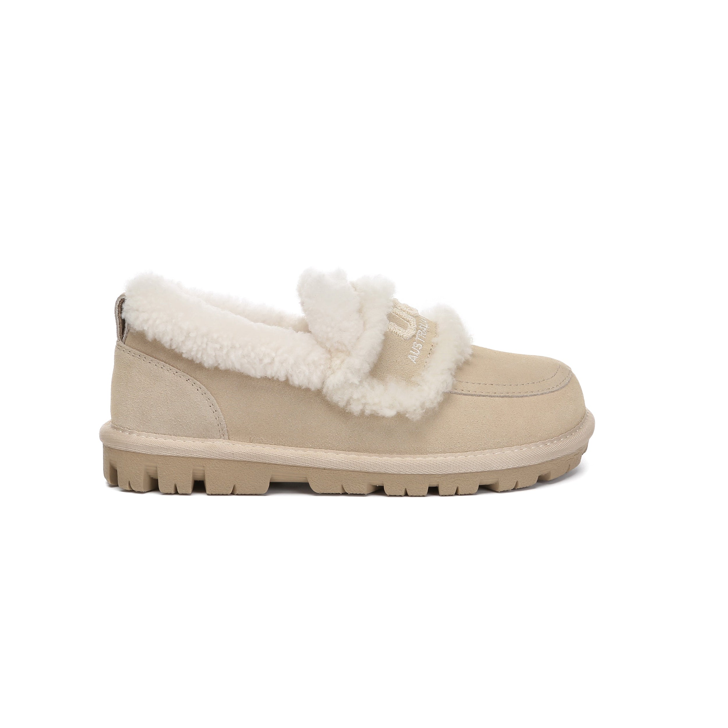 AUSTRALIAN SHEPHERD® UGG Slippers Women Sheepskin Wool Ankle Rilee Loafers-UGG Slippers-PEROZ Accessories