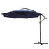 Instahut Outdoor Umbrella 3M Cantilever Beach LED Umbrellas Garden Shade Patio-Home & Garden > Shading > Umbrellas & Sunshades-PEROZ Accessories