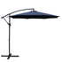 Instahut 3m Outdoor Umbrella Cantilever Beach Garden Patio Navy-Home & Garden > Shading > Umbrellas & Sunshades-PEROZ Accessories