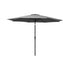 Instahut Outdoor Umbrella 2.7m Beach Pole Garden Tilt Sun Patio UV Charcoal-Home & Garden > Shading > Umbrellas & Sunshades-PEROZ Accessories