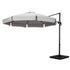 Instahut 3m Outdoor Umbrella w/Base Cantilever Beach Roma 360 Degree Tilt Grey-Home & Garden > Shading > Umbrellas & Sunshades-PEROZ Accessories