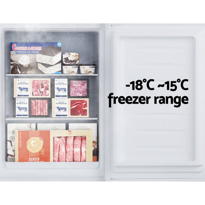Devanti 60L Upright Freezer Fridge White-Appliances &gt; Fridges-PEROZ Accessories