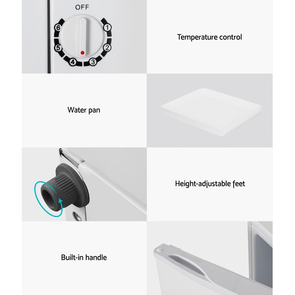 Devanti 60L Upright Freezer Fridge White-Appliances &gt; Fridges-PEROZ Accessories