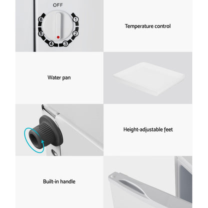 Devanti 60L Upright Freezer Fridge White-Appliances &gt; Fridges-PEROZ Accessories