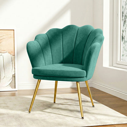 Artiss Armchair Velvet Green Callista-Armchairs-PEROZ Accessories