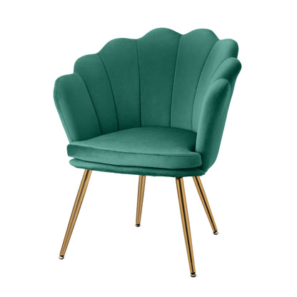 Artiss Armchair Velvet Green Callista-Armchairs-PEROZ Accessories