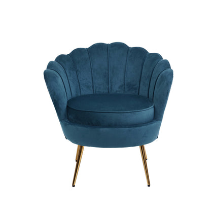 Artiss Armchair Velvet Blue Callista-Armchairs-PEROZ Accessories