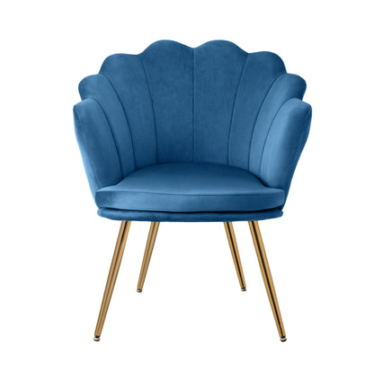 Artiss Armchair Velvet Blue Callista-Armchairs-PEROZ Accessories