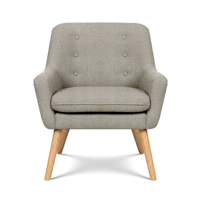 Artiss 2X Armchair Lounge Chair Accent Tub Chair Beige ANNE-Furniture &gt; Bar Stools &amp; Chairs &gt; Arm Chairs &amp; Recliners-PEROZ Accessories