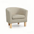Artiss Armchair Tub Chair Beige Abby-Armchairs-PEROZ Accessories
