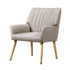 Artiss Armchair Fabric Beige Sebastini-Armchairs-PEROZ Accessories