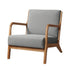 Artiss Armchair Fabric Light Grey-Furniture > Bar Stools & Chairs > Arm Chairs & Recliners-PEROZ Accessories