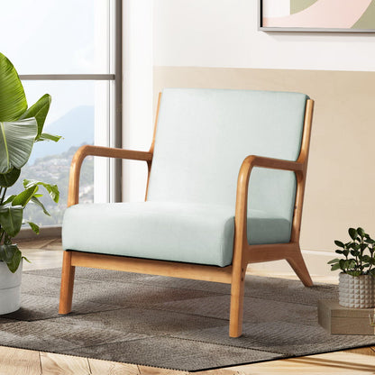 Artiss Armchair Fabric Grey Olive-Armchairs-PEROZ Accessories