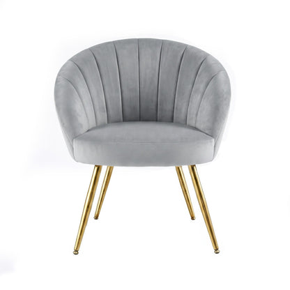 Artiss Armchair Velvet Grey Eloise-Furniture > Living Room-PEROZ Accessories