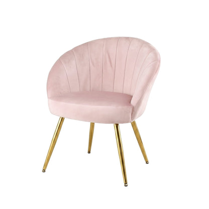 Artiss Armchair Velvet Pink Eloise-Armchairs-PEROZ Accessories